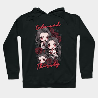 Cute and Thirsty Vampire Girls! Hoodie